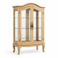 Vitrine aus Eiche mit gehärtetem Glas