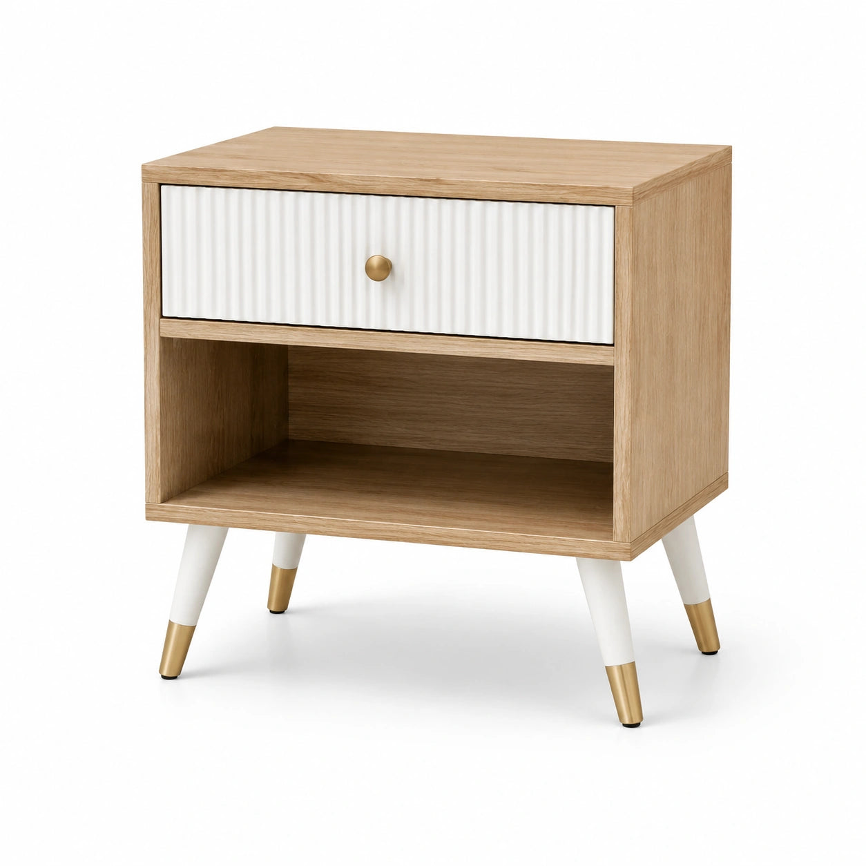 Nachttisch Holz mit Schublade 45x35x55 cm