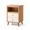 Nachttisch aus Eichenholz mit MDF-Schubladen 60cm